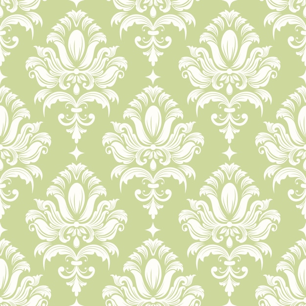 Free vector vector damask seamless pattern background. classical luxury old fashioned damask ornament, royal victorian seamless texture for wallpapers, textile, wrapping. exquisite floral baroque template.