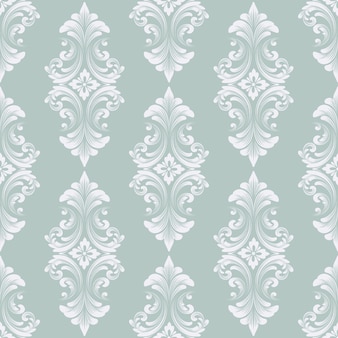 Vector damask seamless pattern background