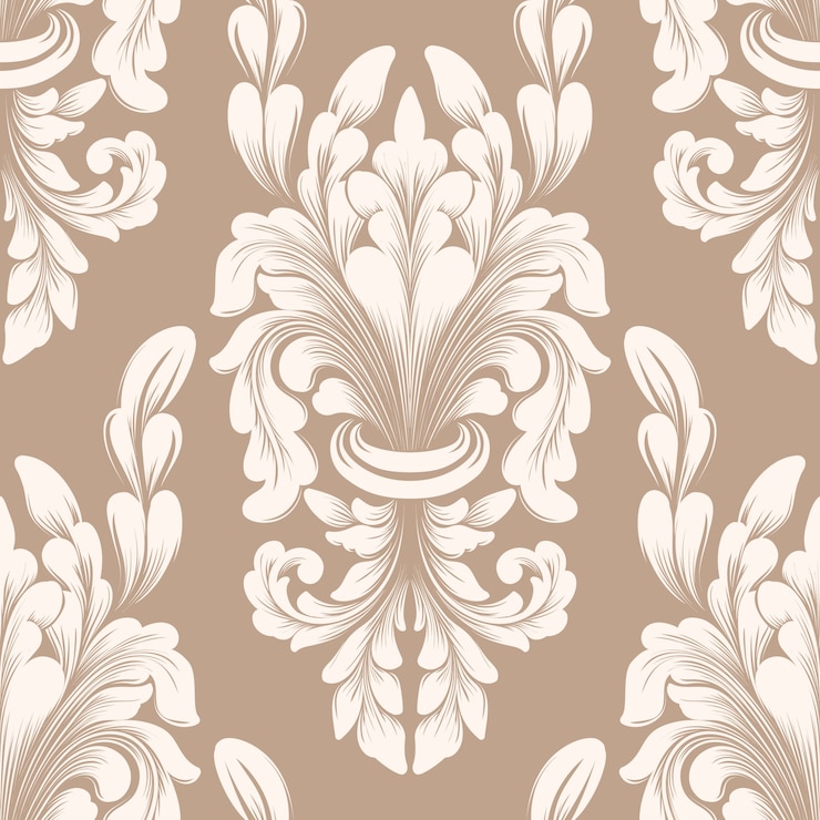 Free Vector vector damask seamless pattern element. classical luxury old fashioned damask ornament, royal victorian style