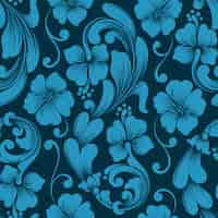 Free vector vector damask seamless pattern element.