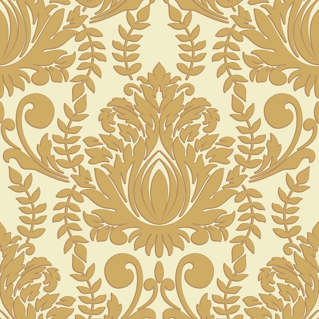 Free vector vector damask seamless pattern element