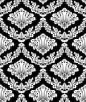 Free vector vector damask seamless pattern