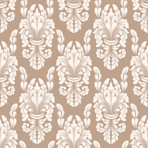 Vector damask seamless pattern