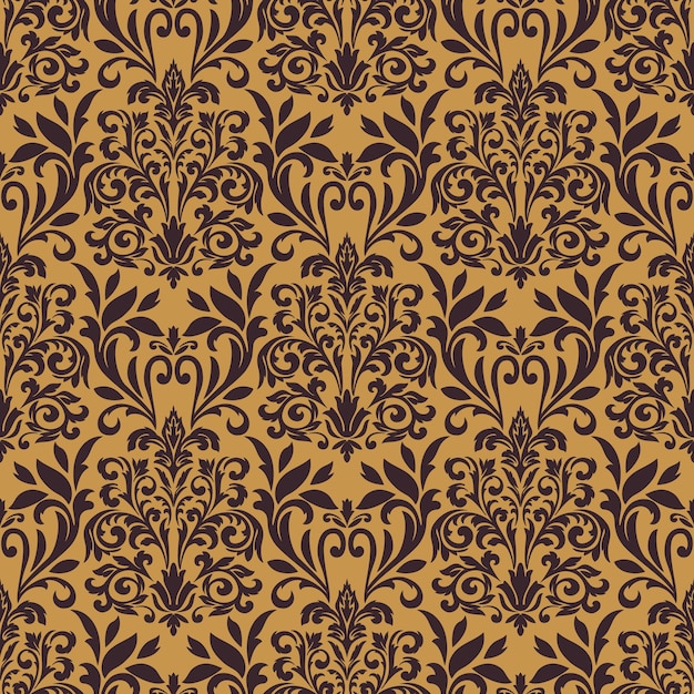 Vector damask seamless pattern