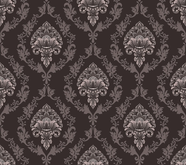 Vector damask seamless pattern