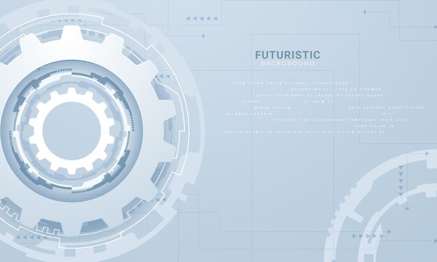 Vector design 3d paper circle with circuit board