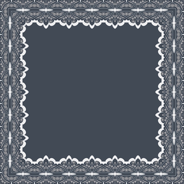 Бесплатное векторное изображение Векторные прекрасные цветочные квадратные рамки. декоративный элемент для приглашений и карточек. элемент границы