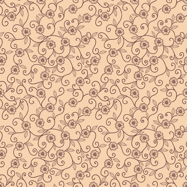 Vector flower seamless pattern background. Elegant texture for backgrounds. Classical luxury old fashioned floral ornament, seamless texture for wallpapers, textile, wrapping.