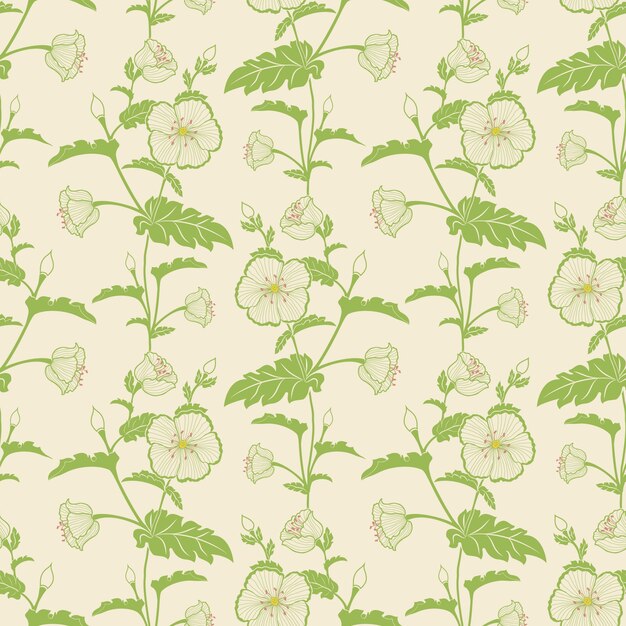 Vector flower seamless pattern background. Elegant texture for backgrounds. Classical luxury old fashioned floral ornament, seamless texture for wallpapers, textile, wrapping.