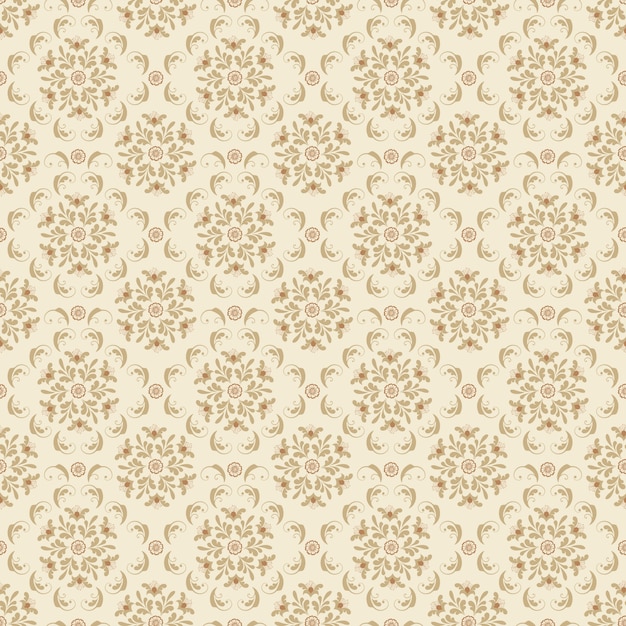 Vector flower seamless pattern background. elegant texture for backgrounds. classical luxury old fashioned floral ornament, seamless texture for wallpapers, textile, wrapping.