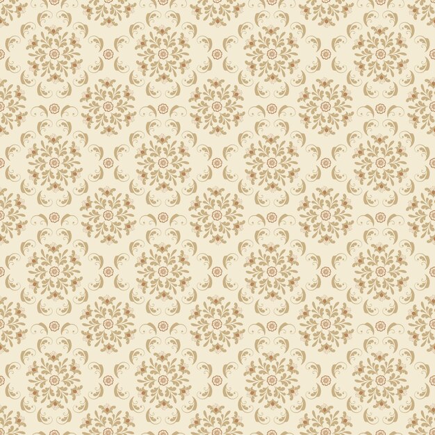 Vector flower seamless pattern background. Elegant texture for backgrounds. Classical luxury old fashioned floral ornament, seamless texture for wallpapers, textile, wrapping.