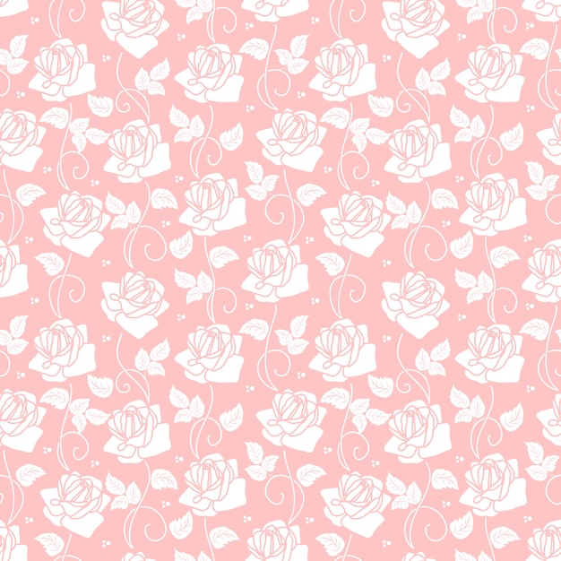 Free Vector vector flower seamless pattern background. elegant texture for backgrounds. classical luxury old fashioned floral ornament, seamless texture for wallpapers, textile, wrapping.