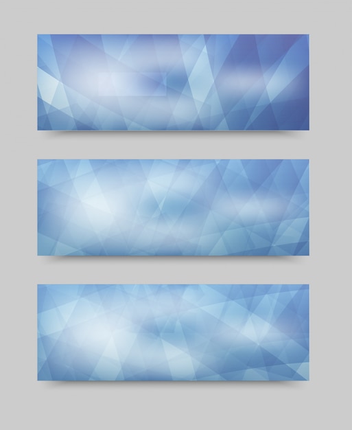 Free vector vector geometric set banner . brochure template