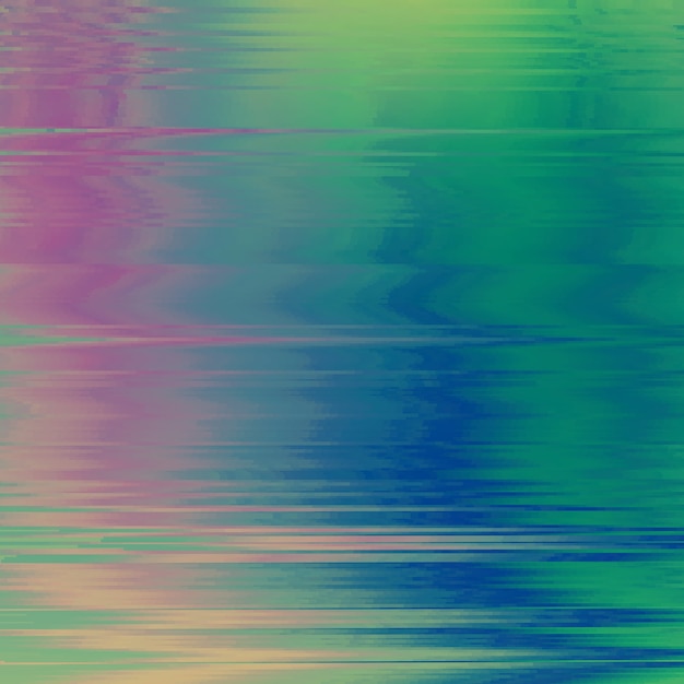 Sfondo di glitch vettoriale. distorsione dei dati dell'immagine digitale. sfondo colorato astratto per i tuoi disegni. estetica caotica dell'errore di segnale. decadimento digitale.