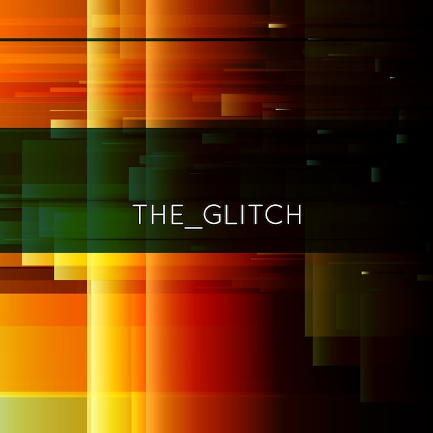 Free vector vector glitch. digital image data distortion.