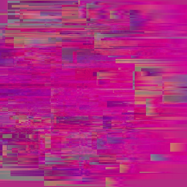 Vector glitch. Digital image data distortion.