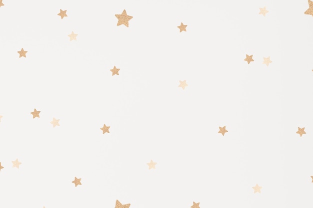 Бесплатное векторное изображение Вектор золотые звезды мерцающий вычурный узор обои