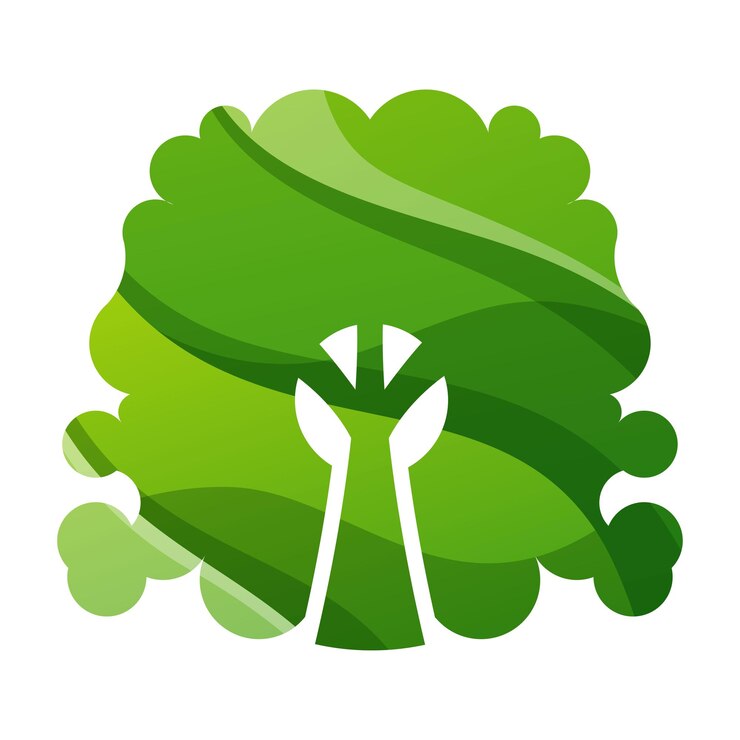 Free Vector vector gradient tree logo design