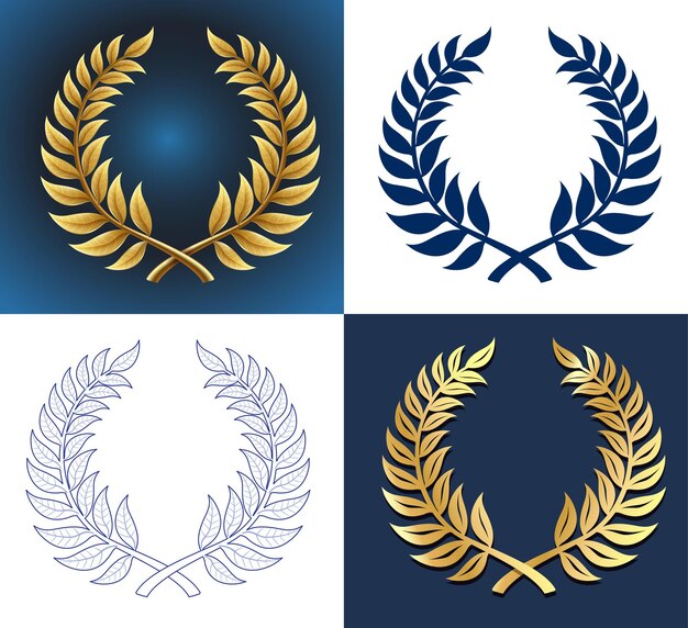 Premium Vector Luxury Gold Badge And Labels Design Elements Collection