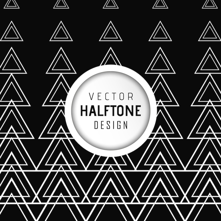 Free Vector vector halftone design background 