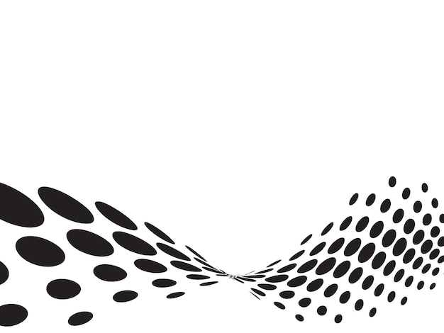 Free vector vector halftone pattern wave