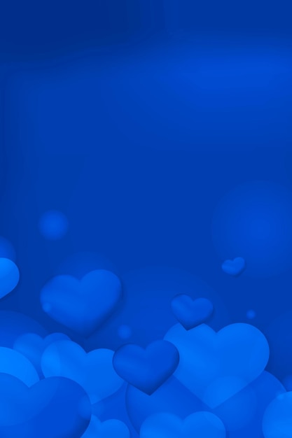 blue heart wallpaper