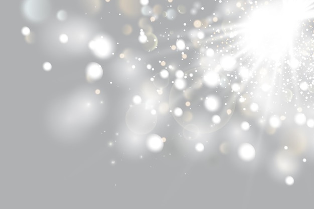 Vector illustration of abstract flare light rays a set of stars light and radiance rays and brigh