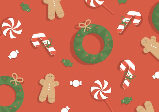 Free vector vector illustration. christmas background.