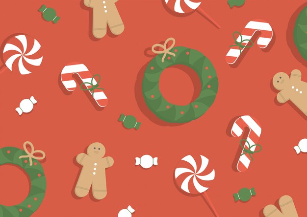 Vector Illustration. Christmas background.