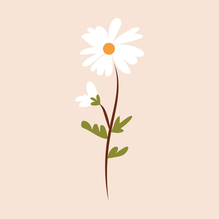 터화 꽃 다채로운 그림