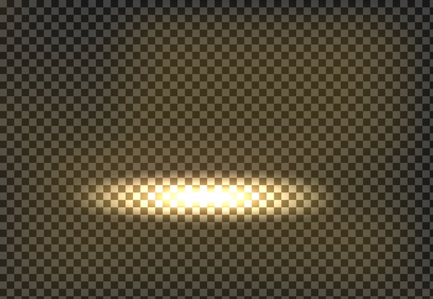 Vector illustration of a golden spot lit