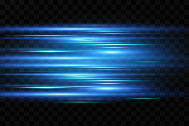 푸른 색 조명 효과의 벡터 일러스트 레이 션 빛의 추상 레이저 광선 혼란 네온 광선