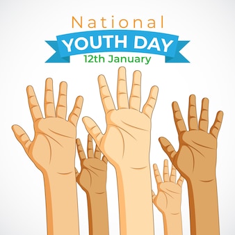 Векторная иллюстрация национального дня молодежи