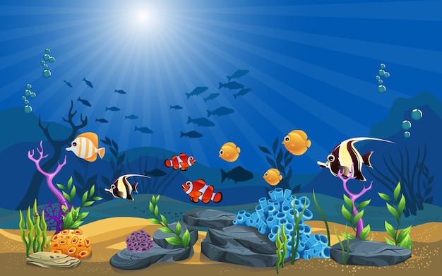 Download Underwater Aquarium Vectors, Photos and PSD files | Free ...