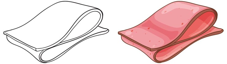 मुफ़्त वेक्टर vector illustration of sliced ham