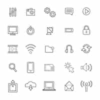 Free vector vector illustration ui technology icon concept