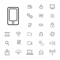 Free vector vector illustration ui technology icon concept