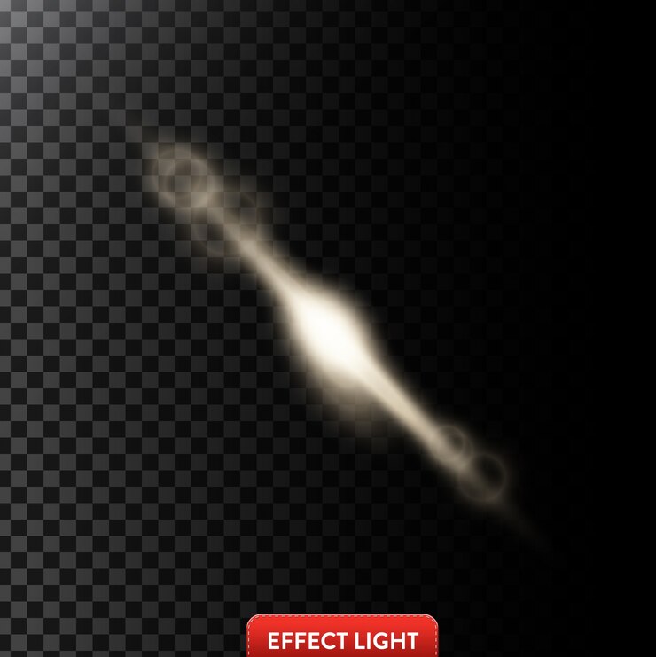 Free Vector vector illustration of a white glowing light effect with lens flares