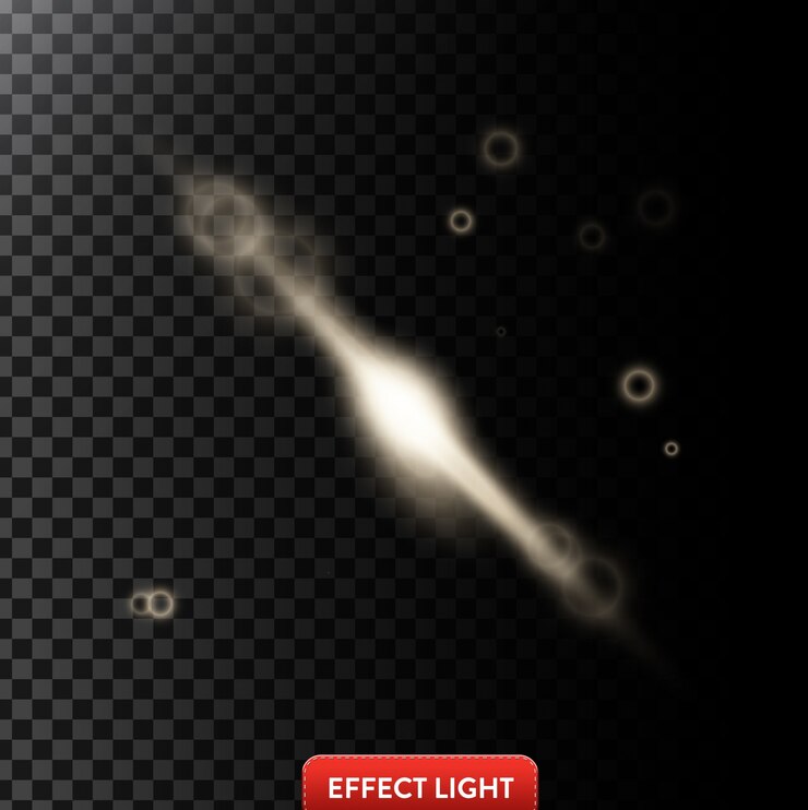 Free Vector vector illustration of a white glowing light effect with lens flares