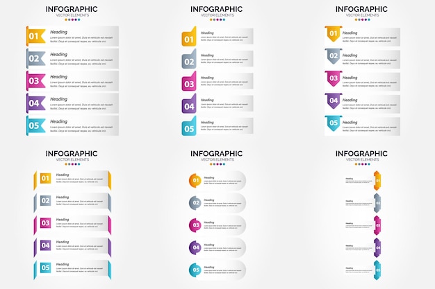 The vector illustrations in this set are ideal for creating infographics for advertising brochures flyers and magazines