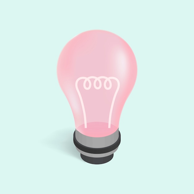 Vector image of a light bulb icon