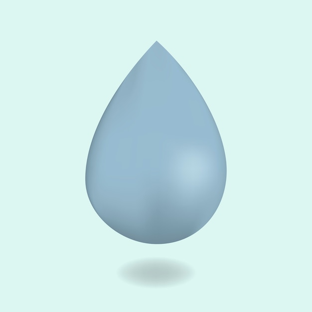 水ドロップアイコンのベクトル画像