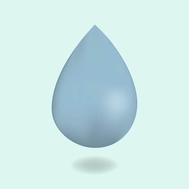 Vector image of water drop icon