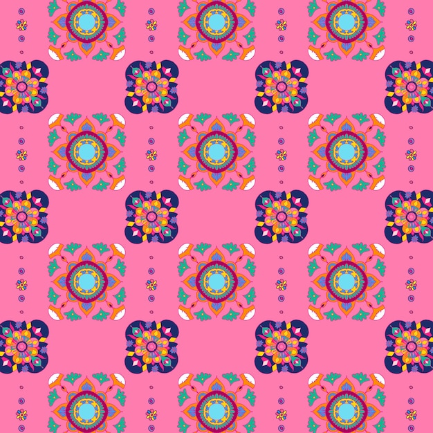 Free vector vector indian mandala vector pattern background