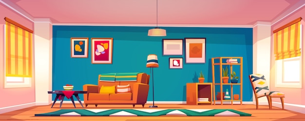 Different rooms in the house 430867 Vector Art at Vecteezy