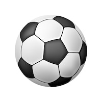 Vector isolated realistic soccer ball over white