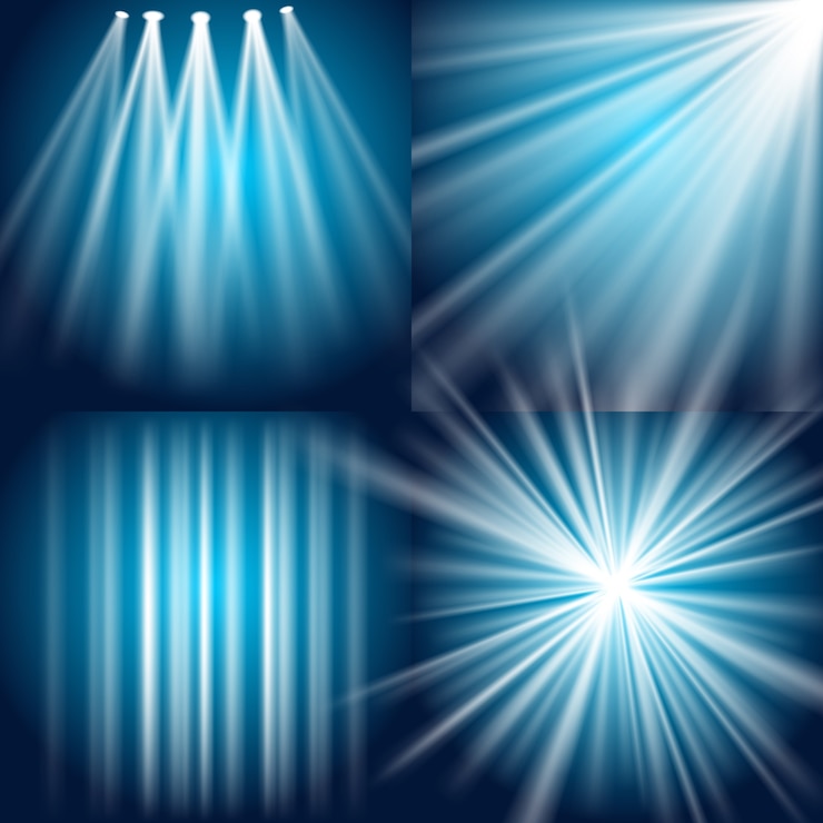 Free Vector vector light, flash, explosion and glow background