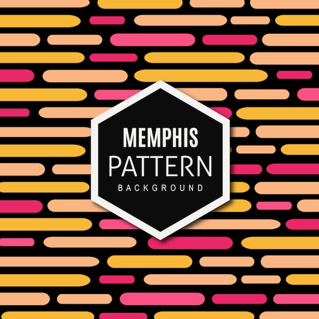 Vector memphis pattern background