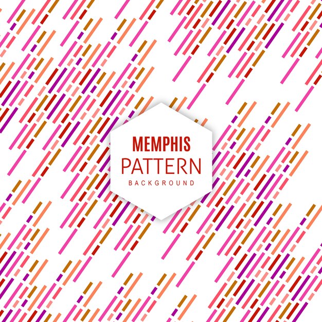 Vector Memphis Pattern Background