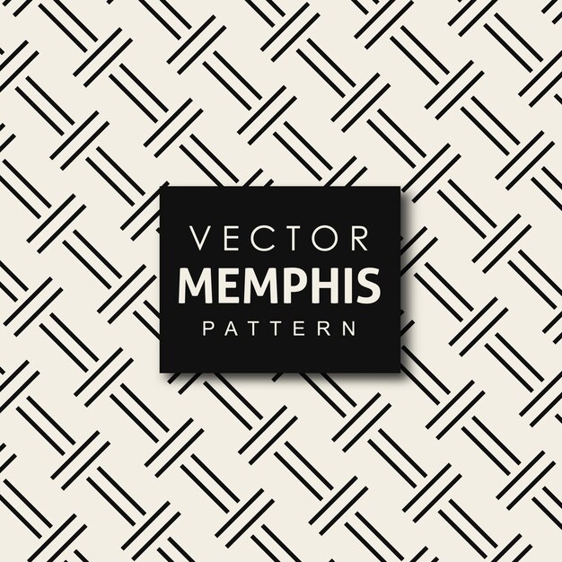 Vector Memphis Pattern Background